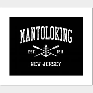 Toloking Nj Crossed Oars Boat Anchor Sports Posters and Art